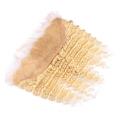 13X4 Lace Frontal Deep Wave Swiss Lace #613 Blonde 8-22inch 100% Virgin Human Hair