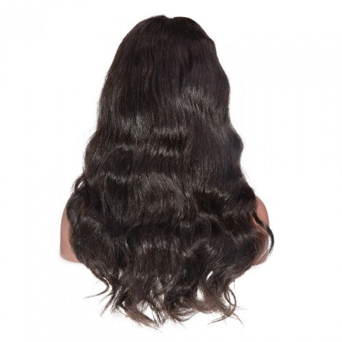 13X6 Lace Frontal Wig 180% Density Body Wave Human Hair Wig 16-40 Inch #1B Natural Color
