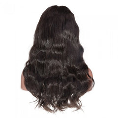 13X6 Lace Frontal Wig 180% Density Body Wave Human Hair Wig 16-40 Inch #1B Natural Color
