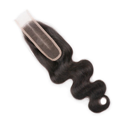 2X6 Lace Closure All Textures Swiss Lace #1B Natural Black 8-20inch 100% Virgin Human Hair