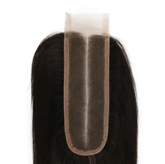 2X6 Lace Closure All Textures Swiss Lace #1B Natural Black 8-20inch 100% Virgin Human Hair
