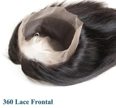 360 Lace Frontal Body Wave Swiss Lace #1B Natural Black 8-20inch 100% Virgin Human Hair