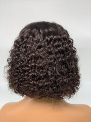 4X4 BOB Wig 180% Density All Textures Human Hair Wig 8-14 Inch #1B Natural Color