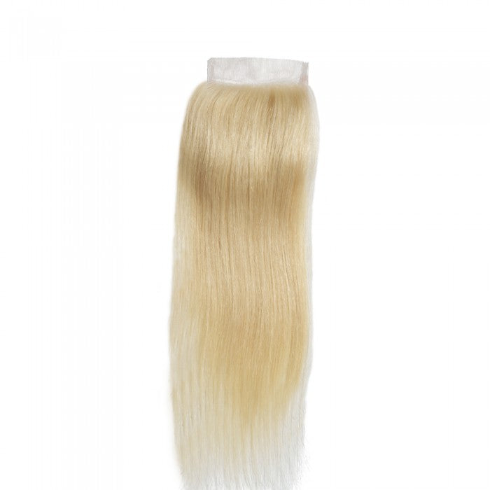 4X4 Lace Closure Straight Swiss Lace #613 Blonde 8-22inch 100% Virgin Human Hair