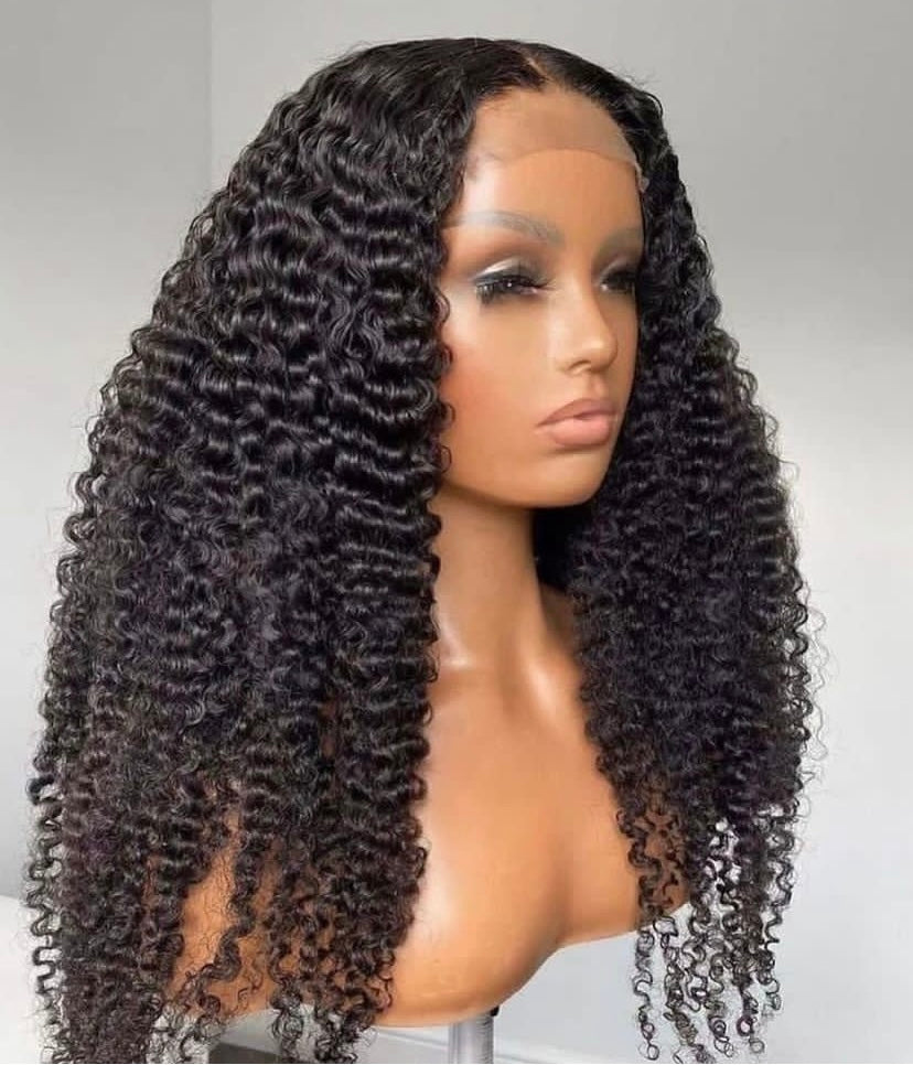 5X5 HD Lace Wig 180% Density All Textures Human Hair Wig 16-30 Inch #1B Natural Color
