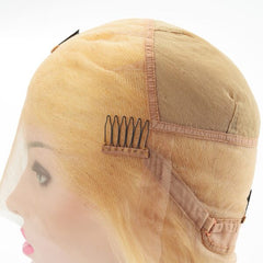 Full Lace Wig 150% Density All Textures Human Hair Wig 16-24 Inch #613 Blonde