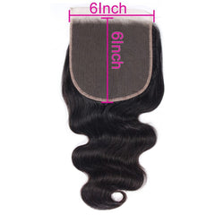 6X6 7X7 Lace Closure All Textures Swiss Lace #1B Natural Black 8-22inch 100% Virgin Human Hair