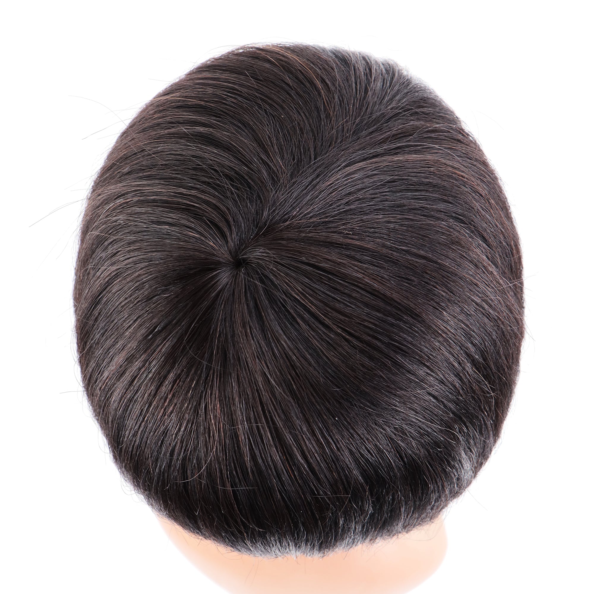 Summer Pixie Wig 150% Density Straight Human Hair Wig 6 Inch #1B Natural Color U8054