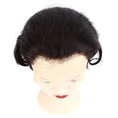 Summer 13X4 Frontal Wig 150% Density Straight Human Hair Wig 6 Inch #1B Natural Color U8132