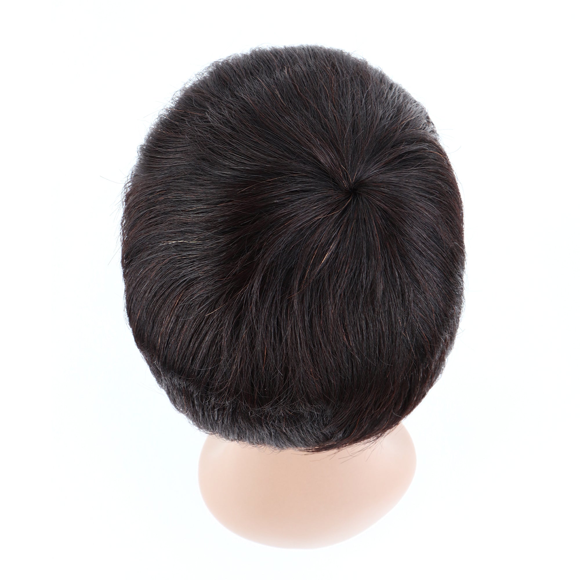 Summer Pixie Wig 150% Density Straight Human Hair Wig 6 Inch #1B Natural Color U8143