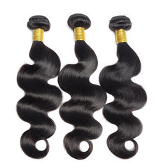 8A Body Wave Raw Virgin Hair Bundles #1B Natural Black 10-30inch 100% Human Hair