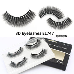 UniHair 3D Eyelashes 2 pairs in pack EL747