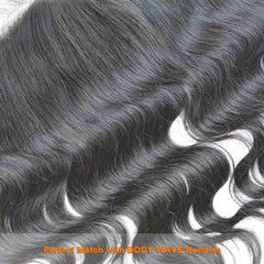 13X6 HD Lace Frontal All Textures HD Lace #1B Natural Black 14-20inch 100% Virgin Human Hair