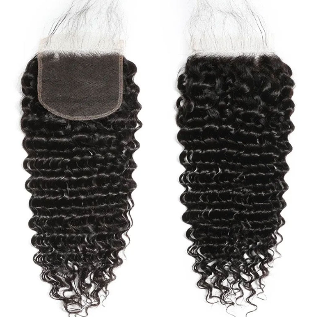 4X4 HD Lace Closure All Textures HD Lace #1B Natural Black 10-20inch 100% Virgin Human Hair