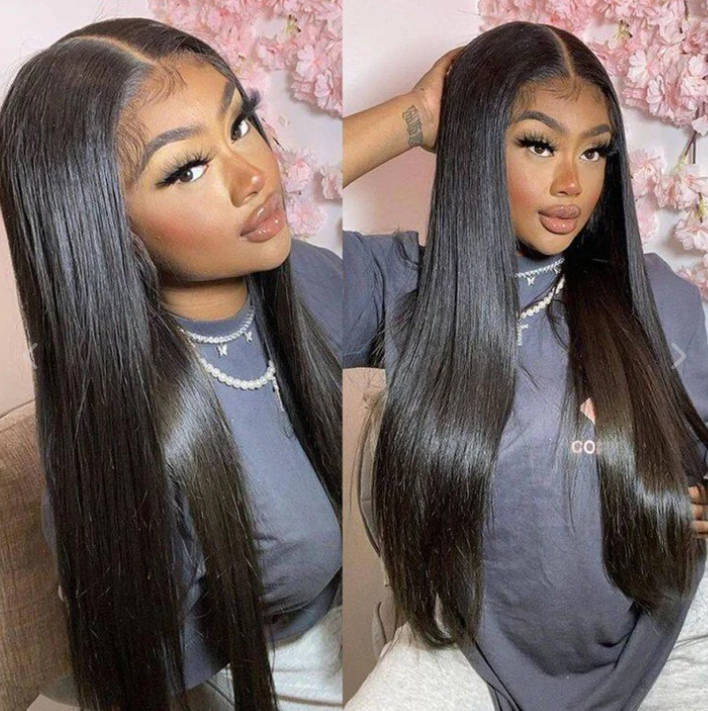 13X6 HD Lace Wig 150% Density All Textures Human Hair Wig 16-30 Inch #1B Natural Color