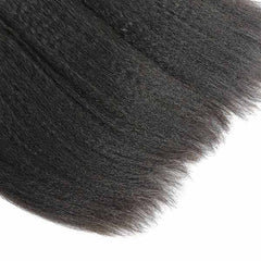10A Kinky Straight Raw Virgin Hair Bundles #1B Natural Black 10-30inch All Cuticles Intact And Aligned