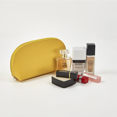 UniHair Customized Logo PU Leather Cosmetic Bag Waterproof Portable Makeup Bag