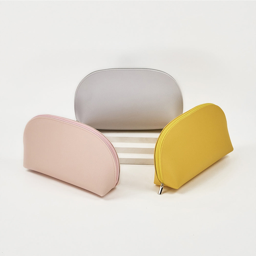 UniHair Customized Logo PU Leather Cosmetic Bag Waterproof Portable Makeup Bag