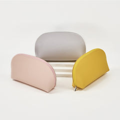 UniHair Customized Logo PU Leather Cosmetic Bag Waterproof Portable Makeup Bag