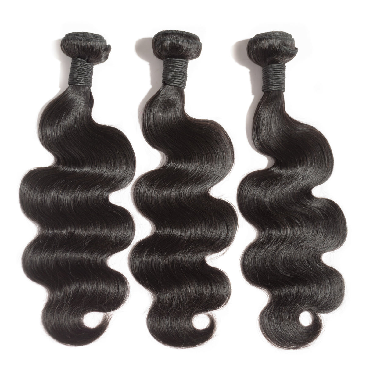 10A Body Wave Raw Virgin Hair Bundles #1B Natural Black 10-40inch All Cuticles Intact And Aligned