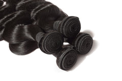 10A Body Wave Raw Virgin Hair Bundles #1B Natural Black 10-40inch All Cuticles Intact And Aligned