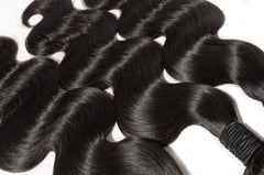 10A Body Wave Raw Virgin Hair Bundles #1B Natural Black 10-40inch All Cuticles Intact And Aligned