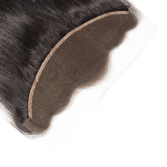 13X4 Lace Frontal Straight Swiss Lace #1B Natural Black 8-20inch 100% Virgin Human Hair