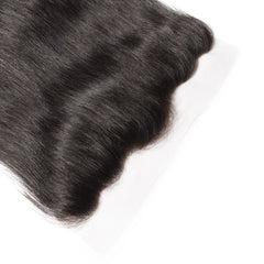 13X4 Lace Frontal Straight Swiss Lace #1B Natural Black 8-20inch 100% Virgin Human Hair