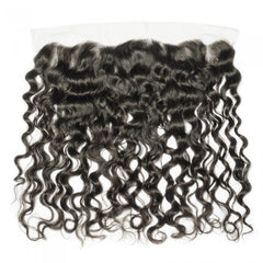 13X4 Lace Frontal Natural Wave Swiss Lace #1B Natural Black 8-20inch 100% Virgin Human Hair