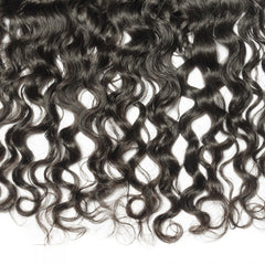 13X4 Lace Frontal Natural Wave Swiss Lace #1B Natural Black 8-20inch 100% Virgin Human Hair