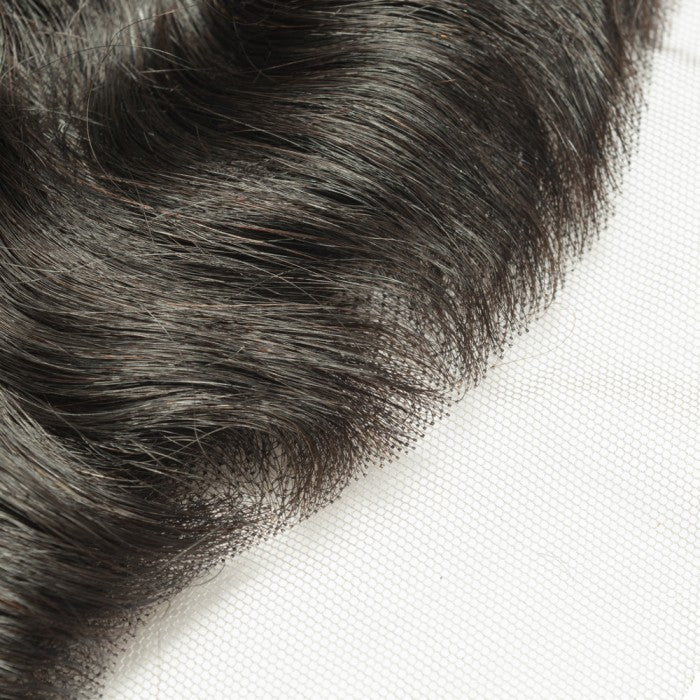 13X4 Lace Frontal Natural Wave Swiss Lace #1B Natural Black 8-20inch 100% Virgin Human Hair