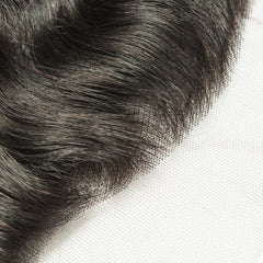13X4 Lace Frontal Natural Wave Swiss Lace #1B Natural Black 8-20inch 100% Virgin Human Hair