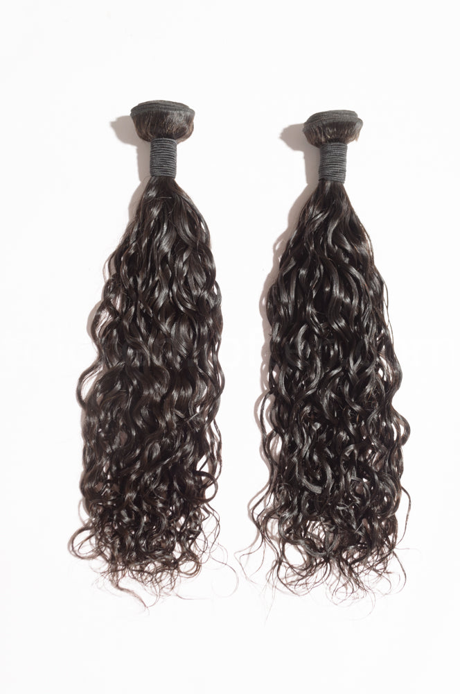 10A Natural Wave Raw Virgin Hair Bundles #1B Natural Black 10-30inch All Cuticles Intact And Aligned