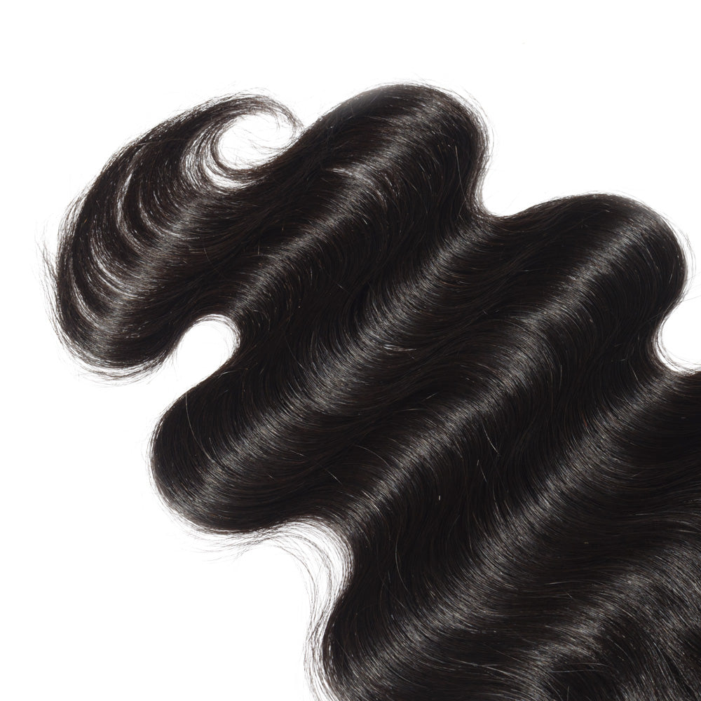 4X4 Lace Closure Body Wave Swiss Lace #1B Natural Black 8-20inch 100% Virgin Human Hair