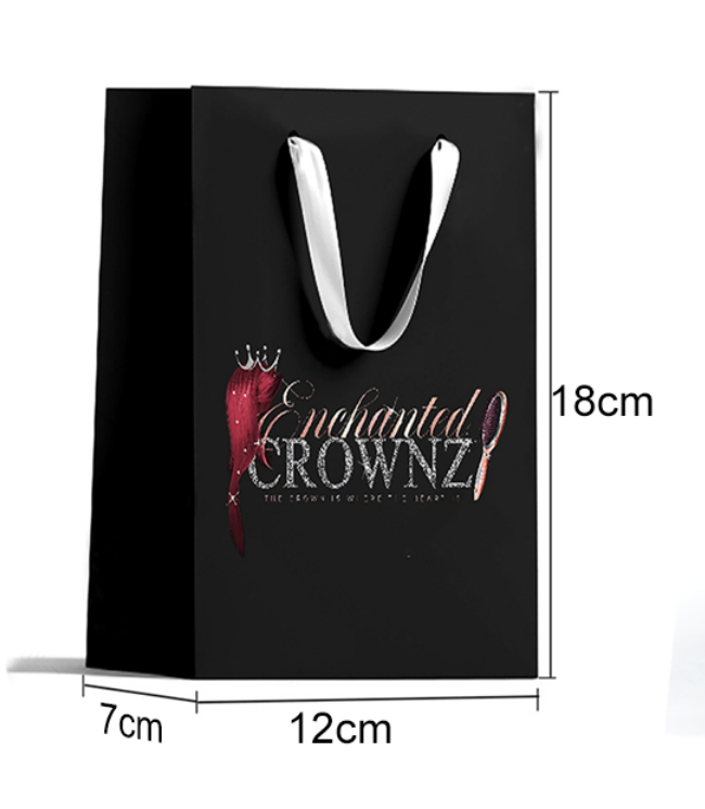 UniHair Custom Brand Printed Logo Boutique Paper Luxury Gift Clothing Packing Bag Shopping Bags With Rope Handle