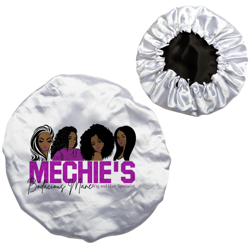 UniHair New Original Bonnets Double Layer Silky Satin Bonnet with Customize Logo