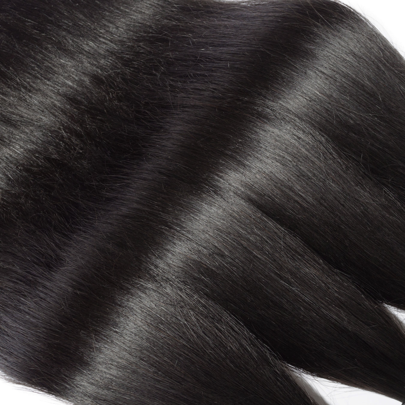 10A Straight Raw Virgin Hair Bundles #1B Natural Black 10-40inch All Cuticles Intact And Aligned