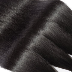 10A Straight Raw Virgin Hair Bundles #1B Natural Black 10-40inch All Cuticles Intact And Aligned